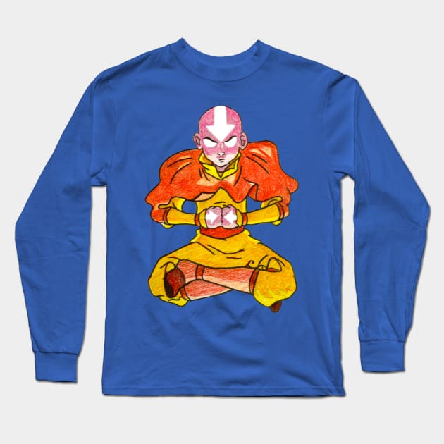 Avatar Aang Long Sleeve T-Shirt by tabslabred